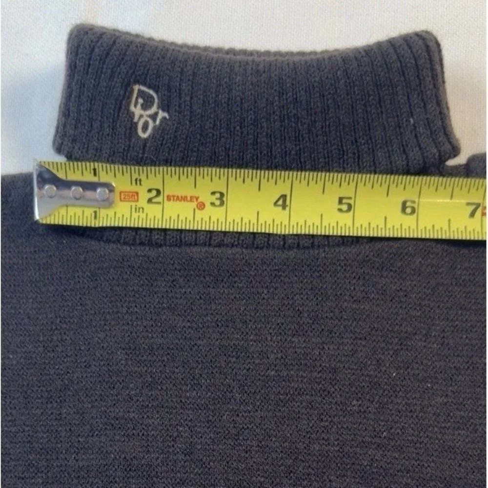 Dior‎ Black Turtleneck Dickie Sweater Neck Warmer 100% Acrylic Vintage